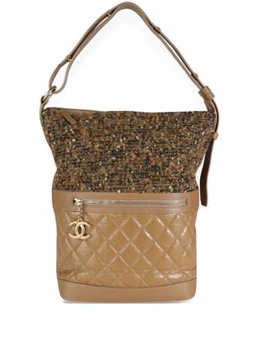 CHANEL Pre-Owned diamond-quilted tweed shoulder ba