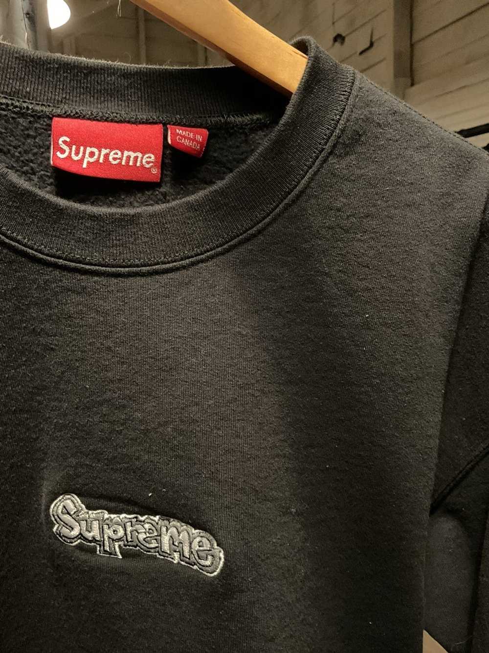 Supreme Gonz Logo Crewneck LightBlue Grey Black S/S 21