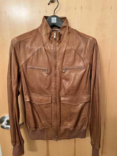 Brunello Cucinelli Nappa Aviator Leather Jacket