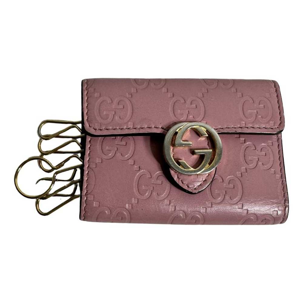 Gucci Leather key ring - image 1