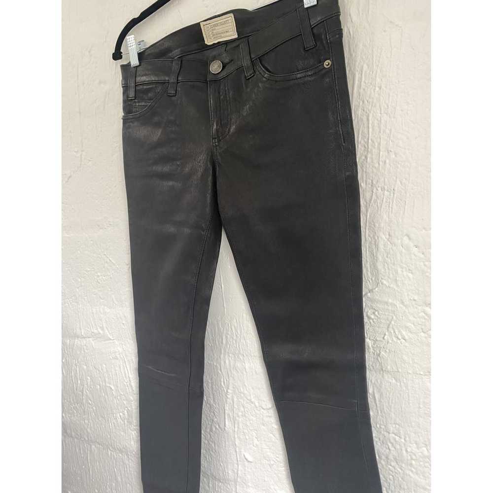 Current Elliott Leather slim pants - image 3