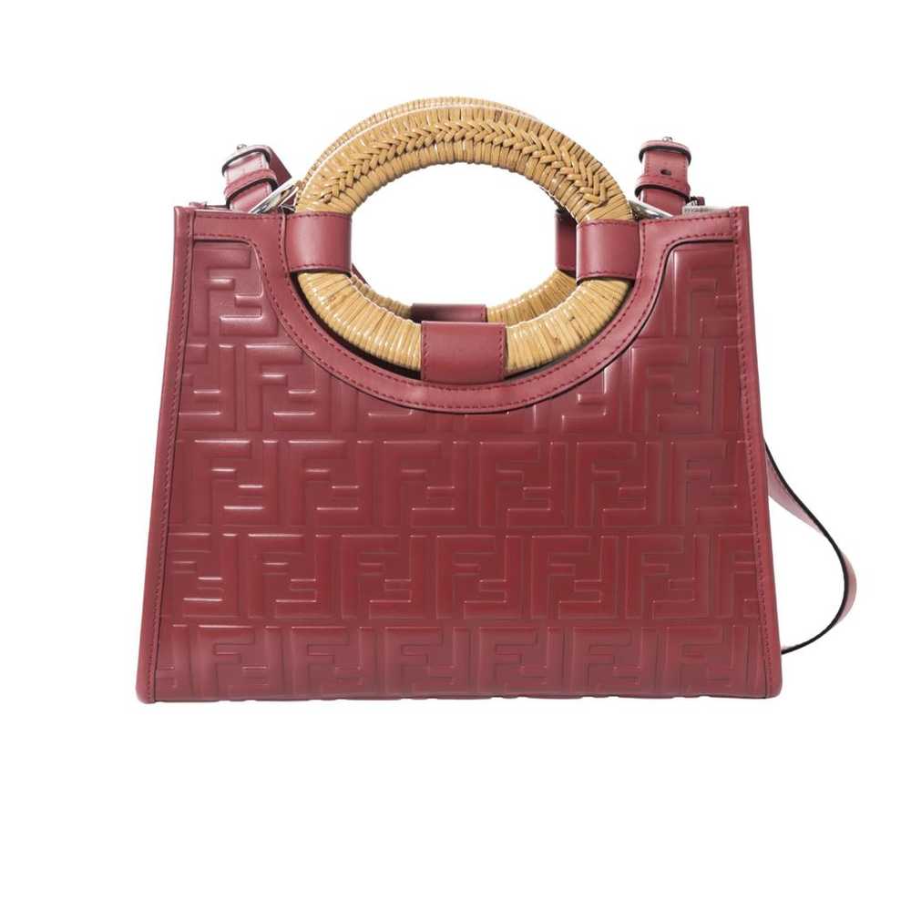 Fendi Runaway Shopping leather handbag - image 4