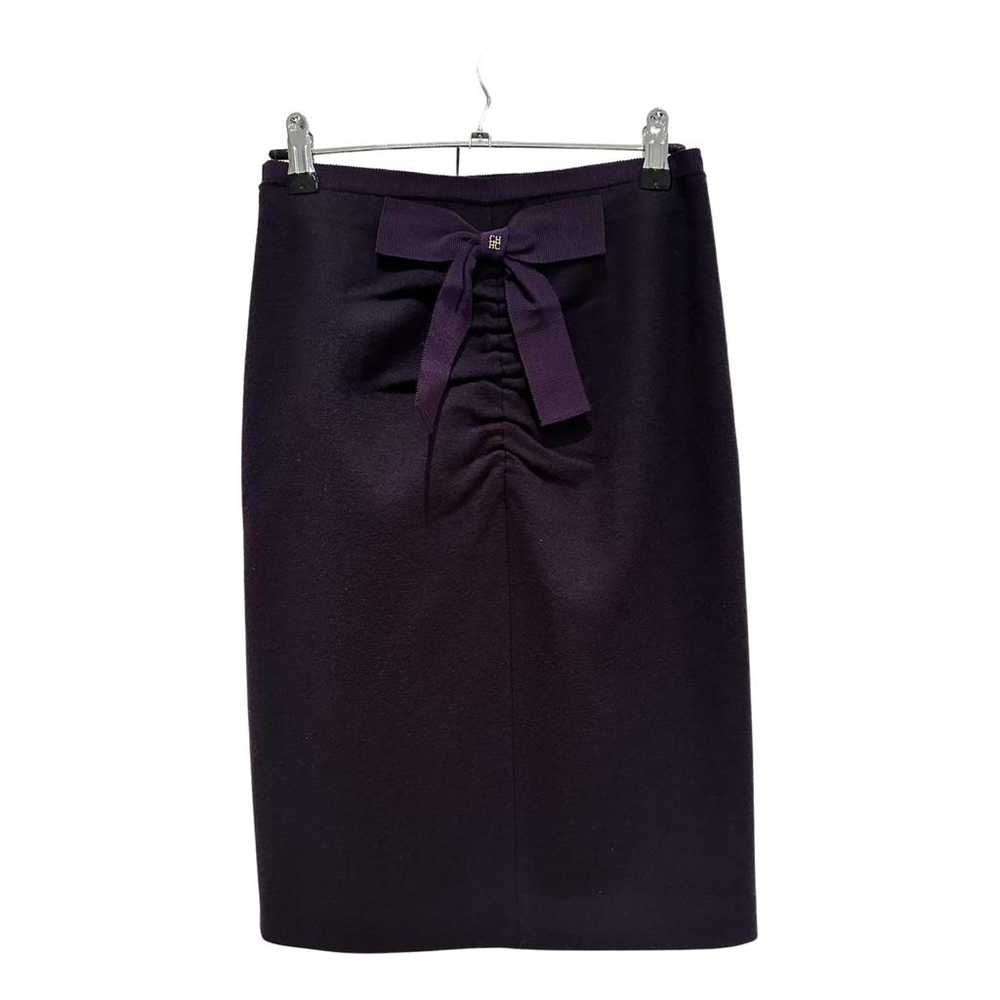 Carolina Herrera Wool mid-length skirt - image 1
