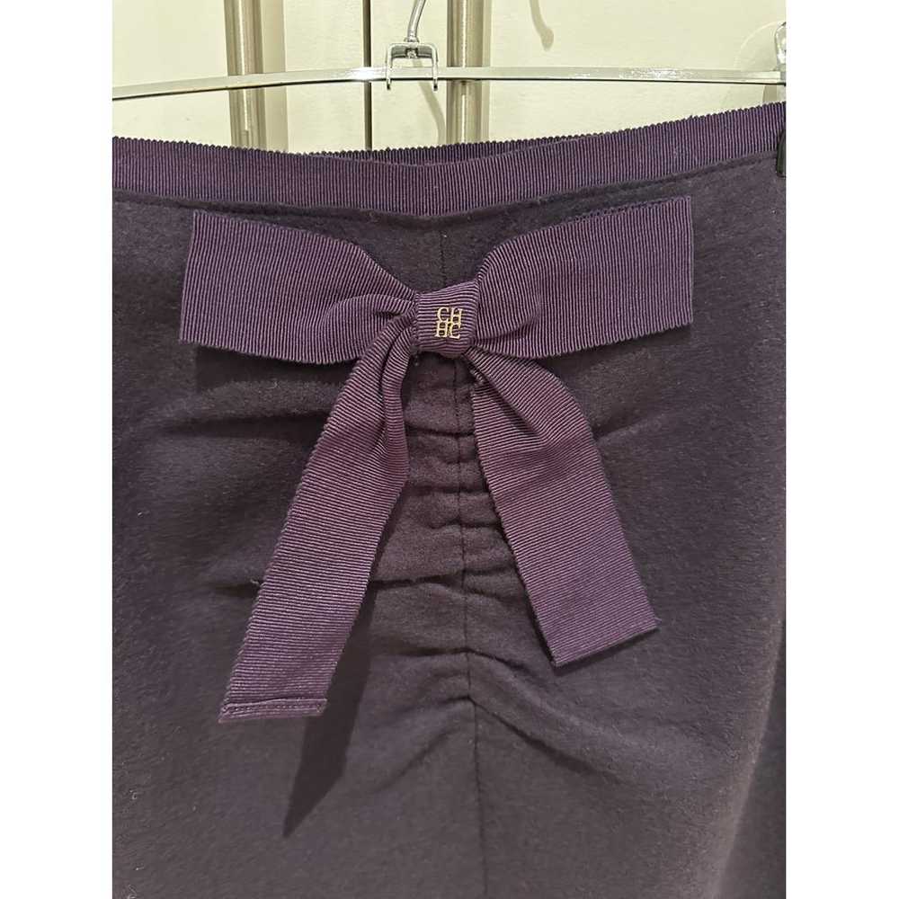 Carolina Herrera Wool mid-length skirt - image 2