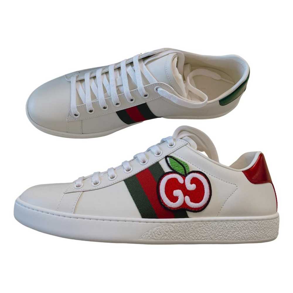 Gucci Ace leather low trainers - image 1