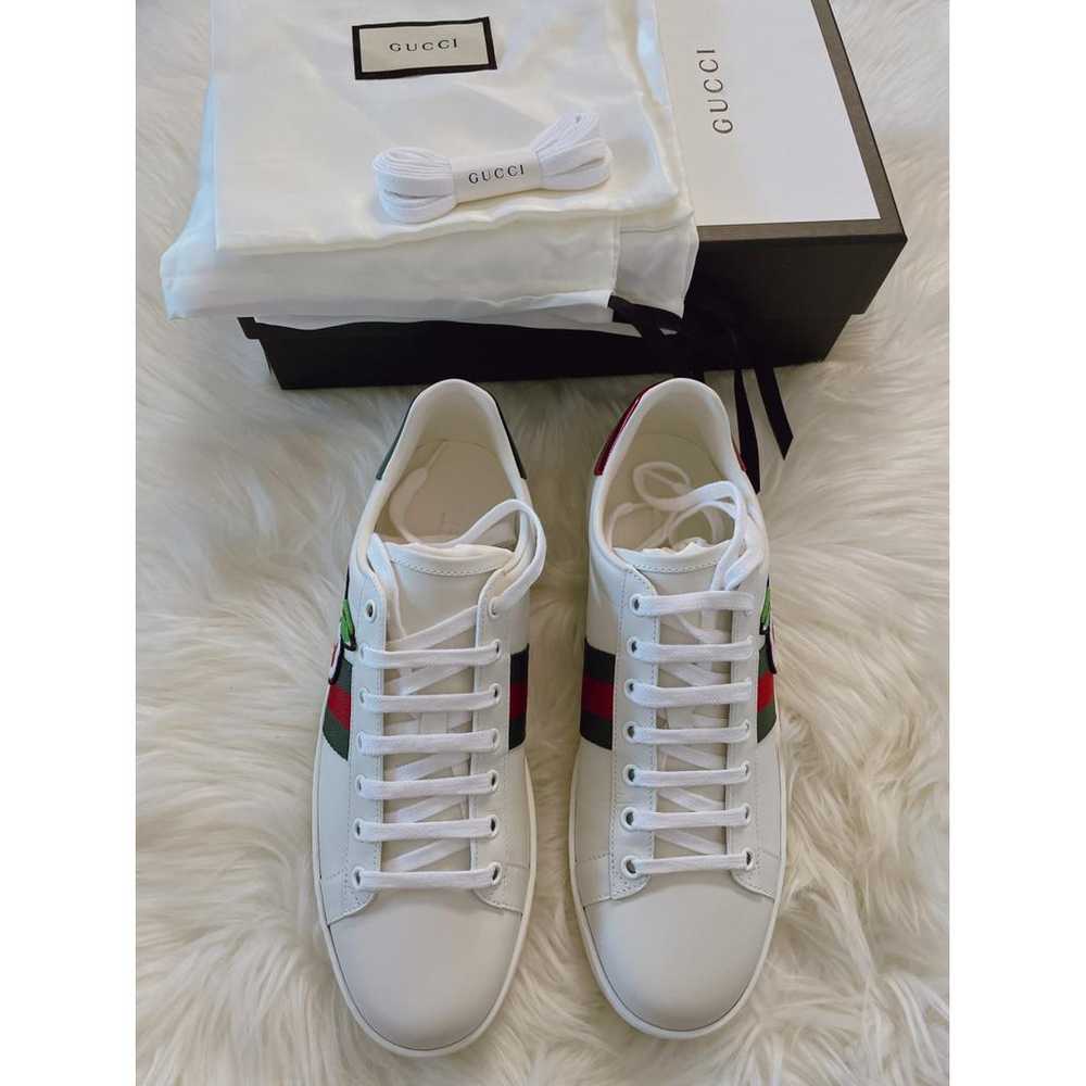 Gucci Ace leather low trainers - image 2