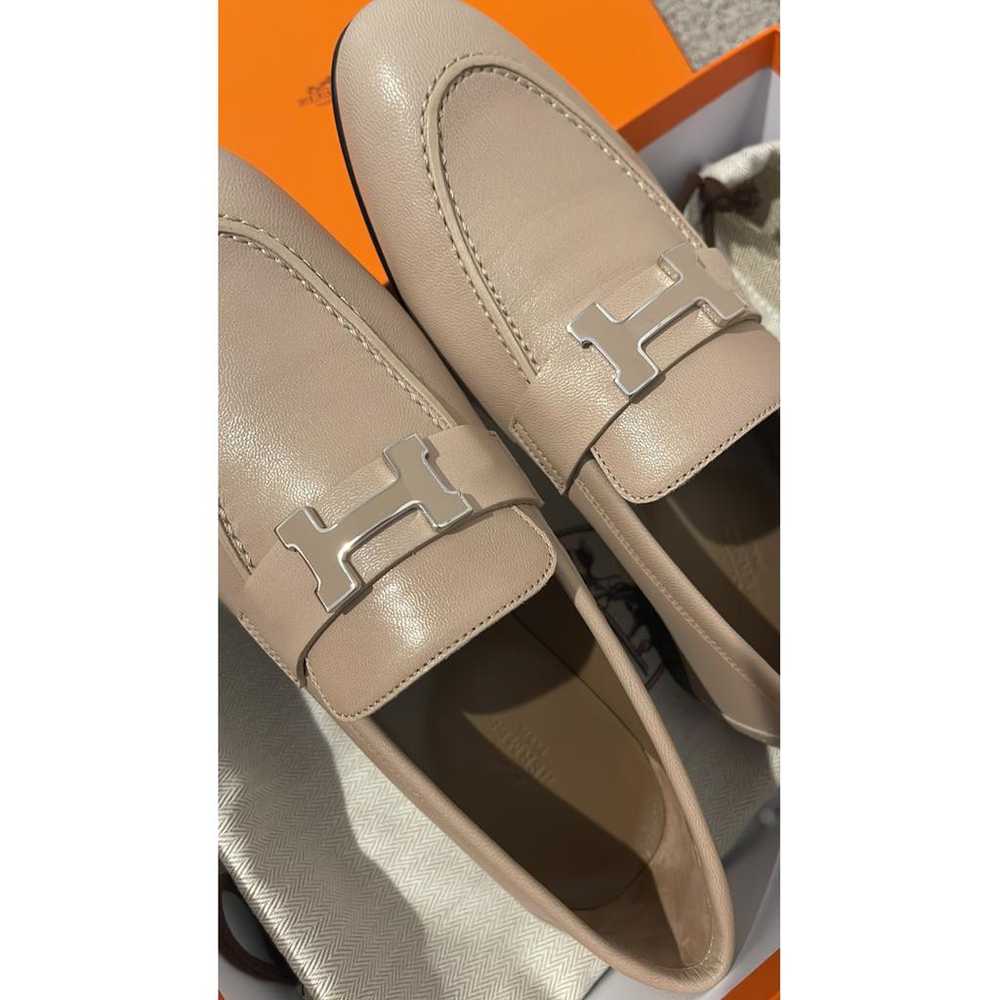 Hermès Paris leather flats - image 2