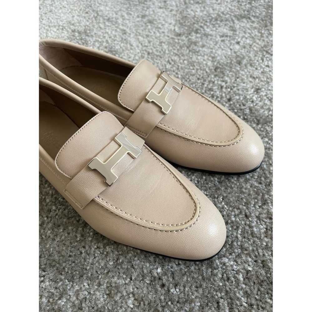 Hermès Paris leather flats - image 8