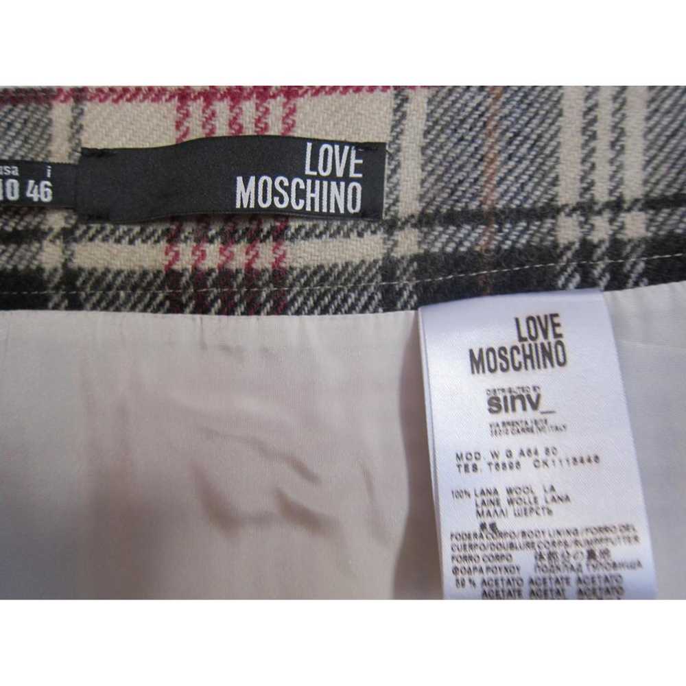 Moschino Love Wool mid-length skirt - image 3