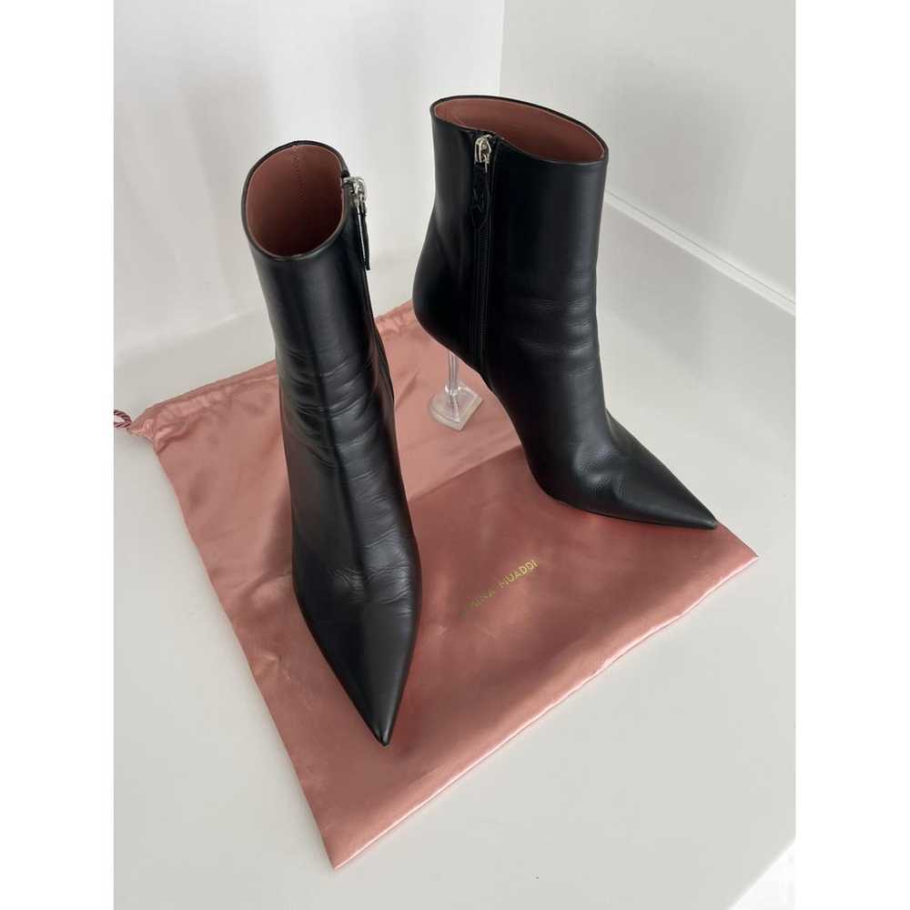 Amina Muaddi Leather ankle boots - image 6