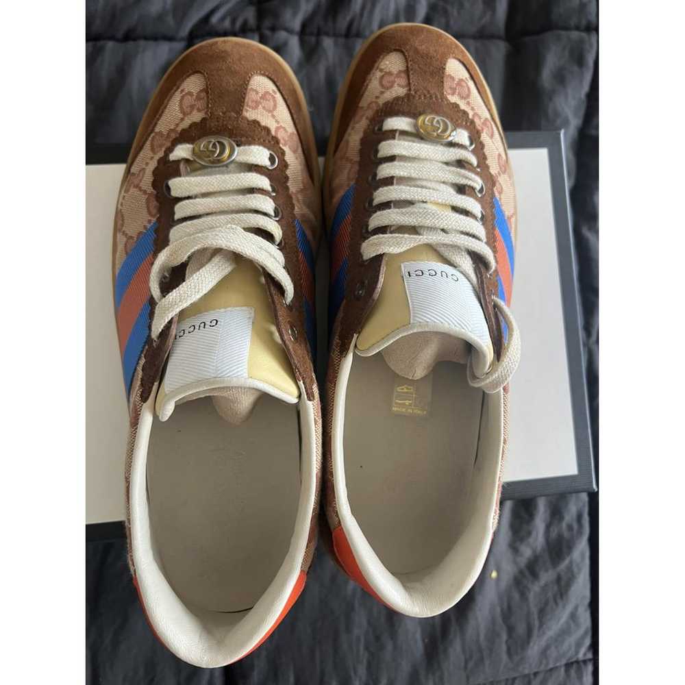 Gucci Web cloth low trainers - image 6