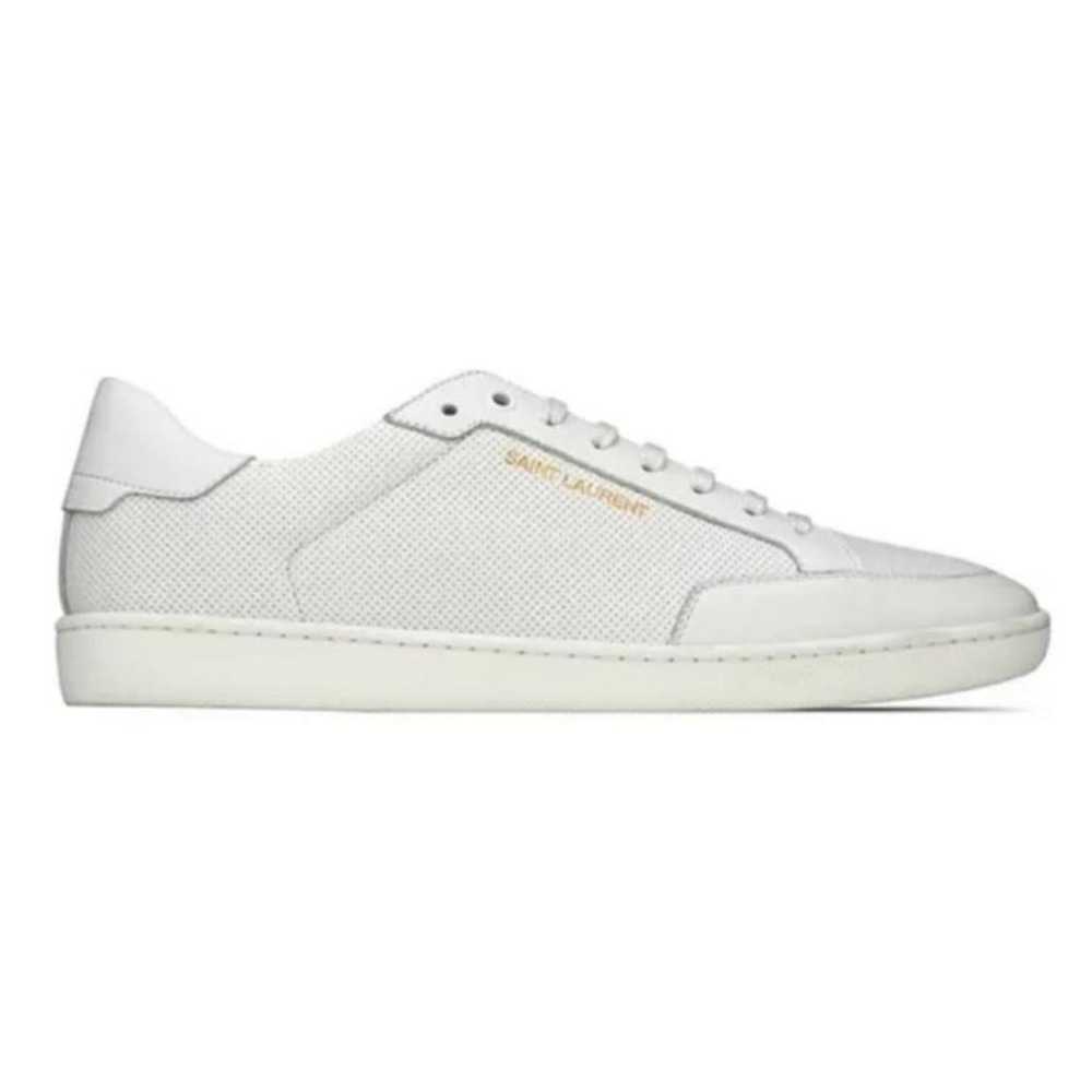 Saint Laurent Leather low trainers - image 3