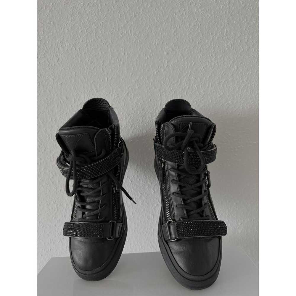 Giuseppe Zanotti Coby leather trainers - image 4