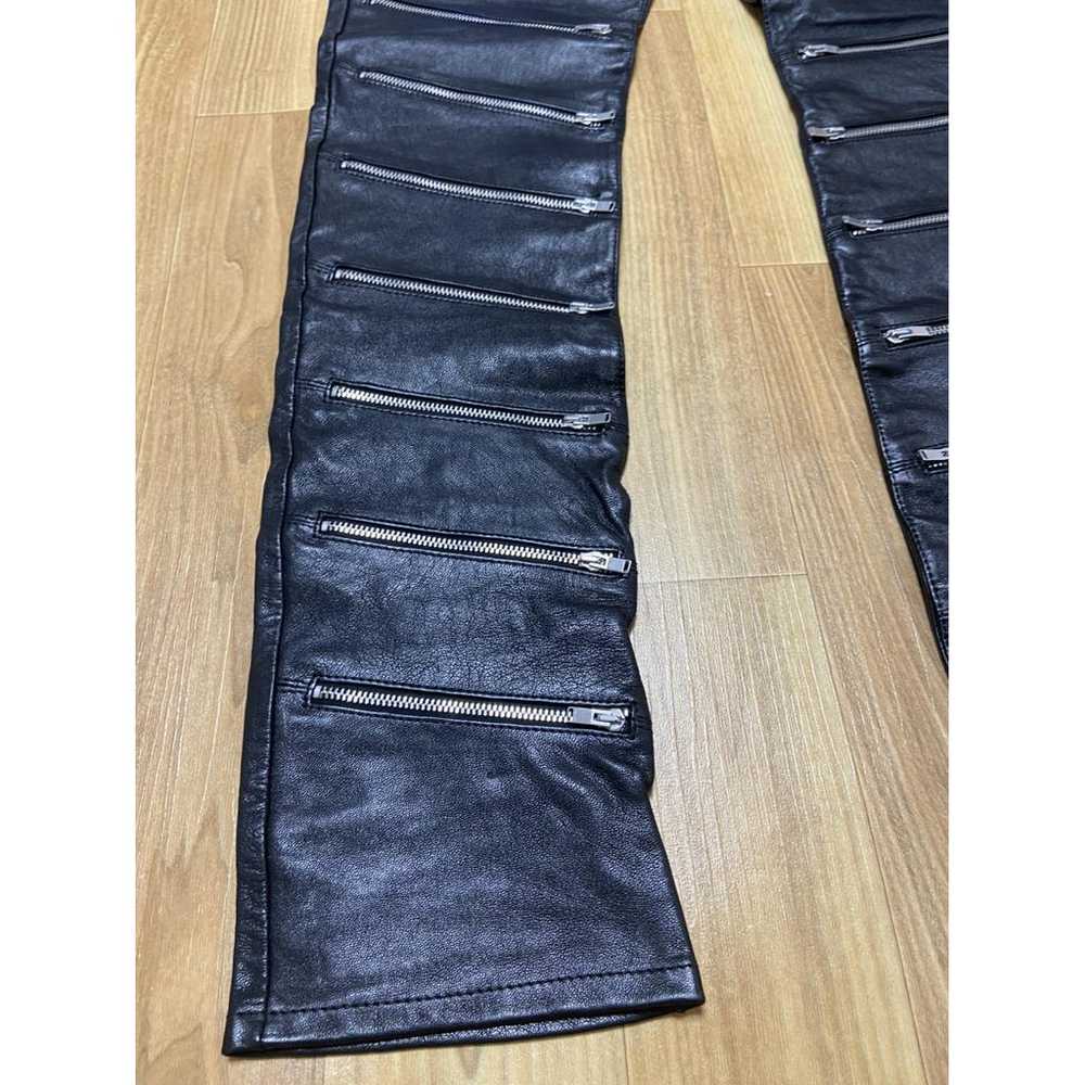 Saint Laurent Leather jeans - image 9