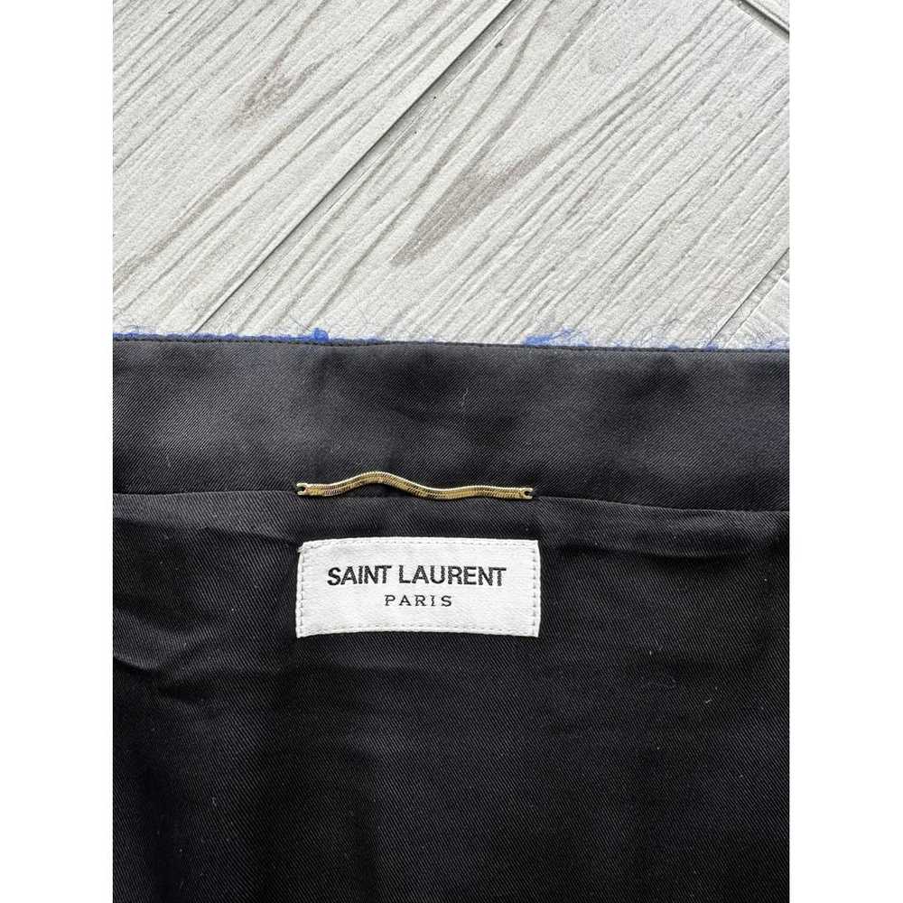 Saint Laurent Wool mini skirt - image 3