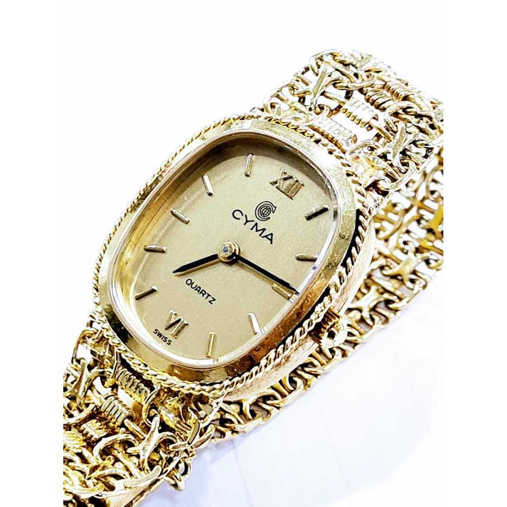 Cyma Yellow gold watch - image 3