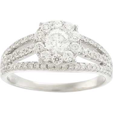 Dazzling Diamond Engagement Ring in 14k White Gold - image 1