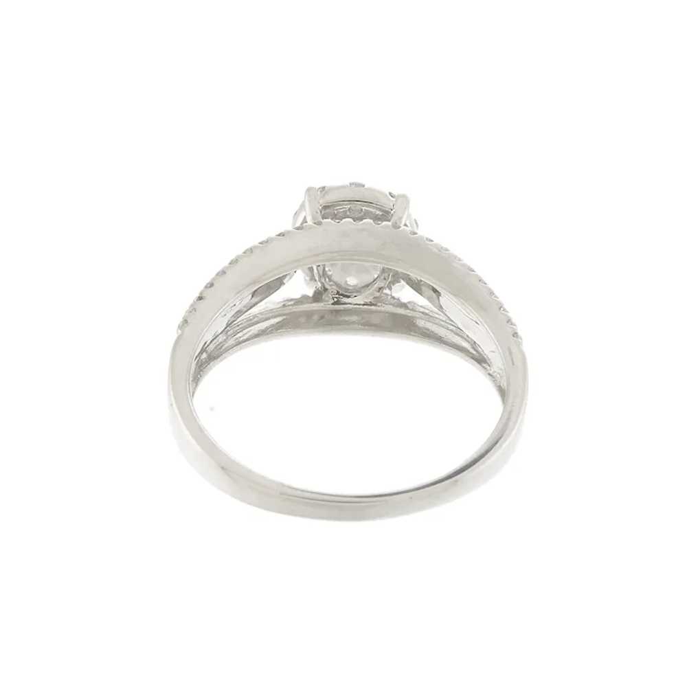 Dazzling Diamond Engagement Ring in 14k White Gold - image 4