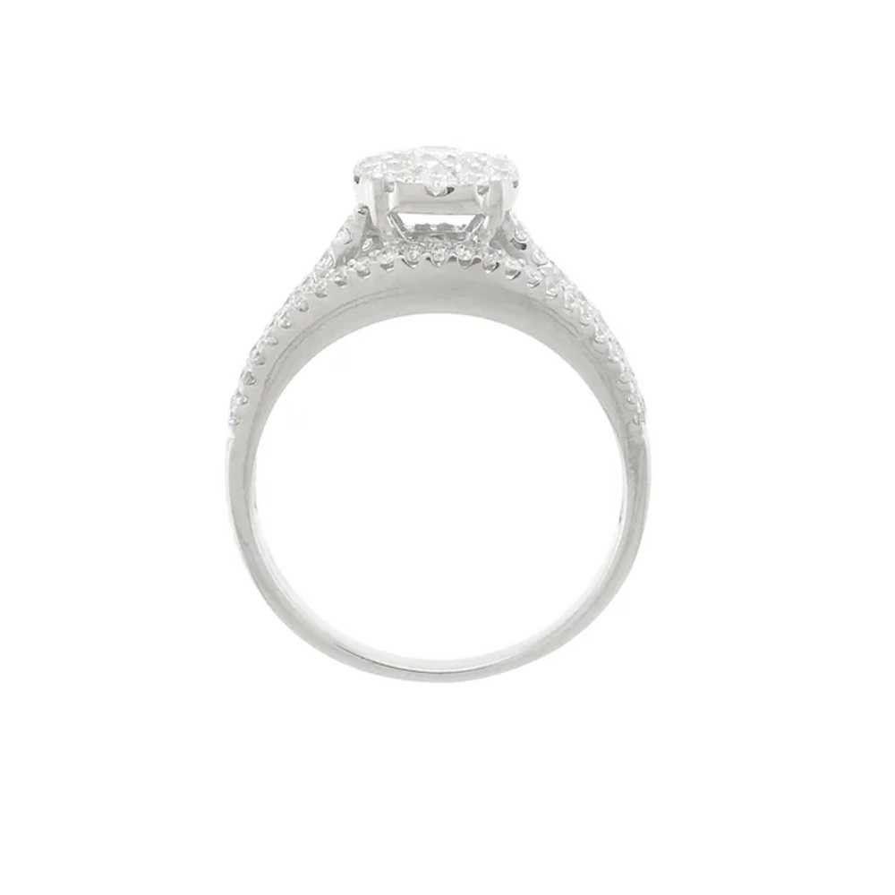 Dazzling Diamond Engagement Ring in 14k White Gold - image 5