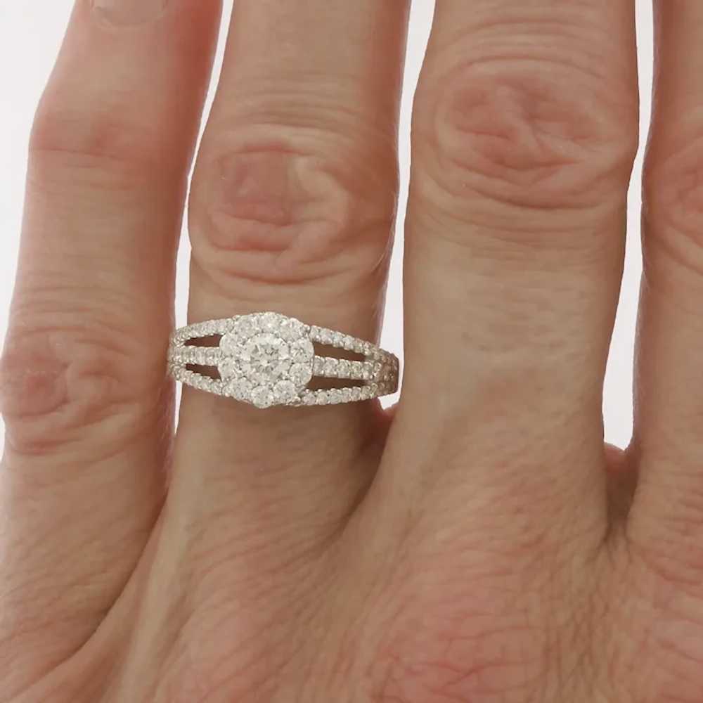 Dazzling Diamond Engagement Ring in 14k White Gold - image 7