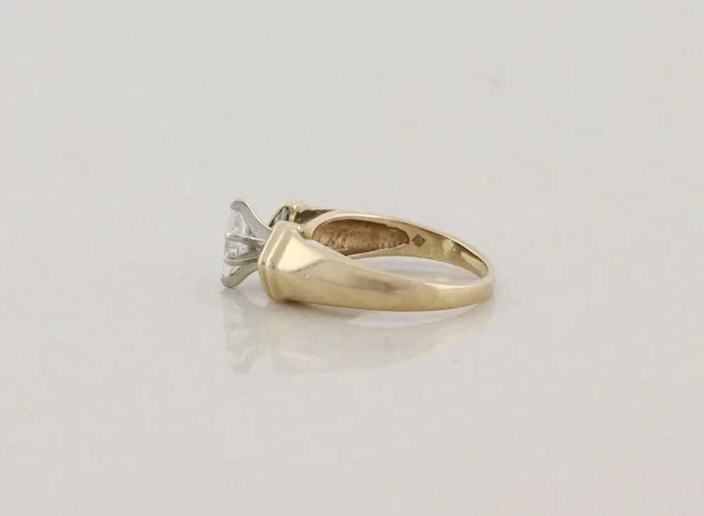14k Yellow Gold .39 Carat Diamond Marquise Ring S… - image 8