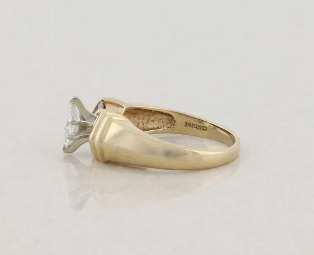 14k Yellow Gold .39 Carat Diamond Marquise Ring S… - image 9