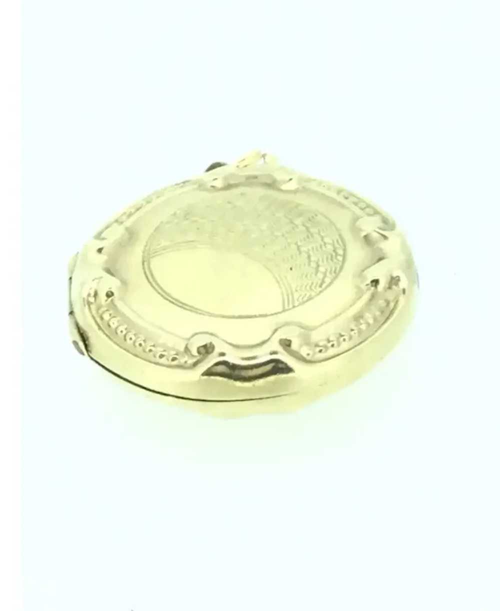 Antique  Gold 9CT 375 Locket Pendant Hallmarked E… - image 10