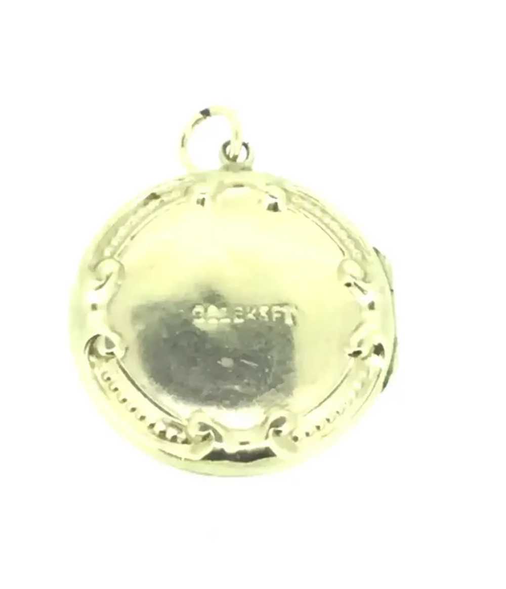 Antique  Gold 9CT 375 Locket Pendant Hallmarked E… - image 4