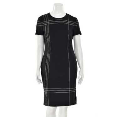 St. John Milano Knit Sheath Dress w/ Stitch Detai… - image 1