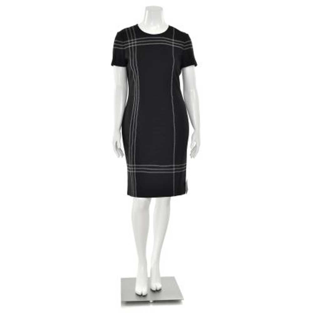 St. John Milano Knit Sheath Dress w/ Stitch Detai… - image 2