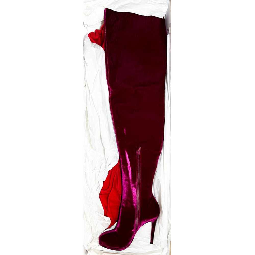 Christian Louboutin Velvet boots - image 3