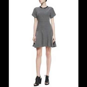 Rag & Bone Watson Flared Micro Houndstooth Dress - image 1