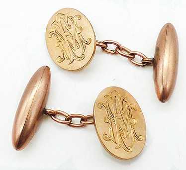 Mappin and Webb Victorian Gold Cuff Links