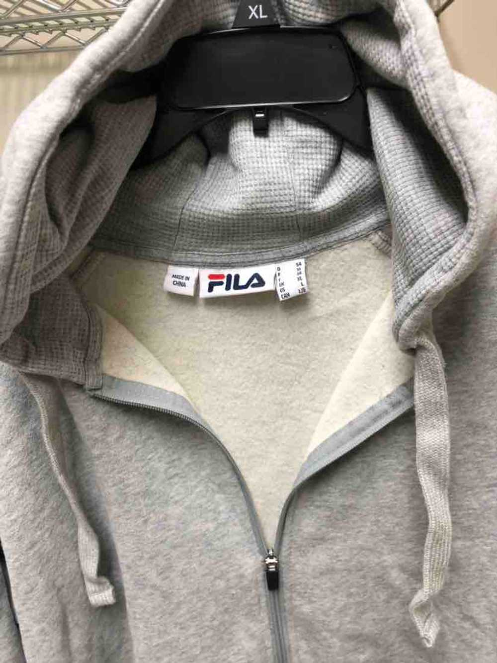 Fila Women Hoodie Sweater Full Zip Gray - image 2