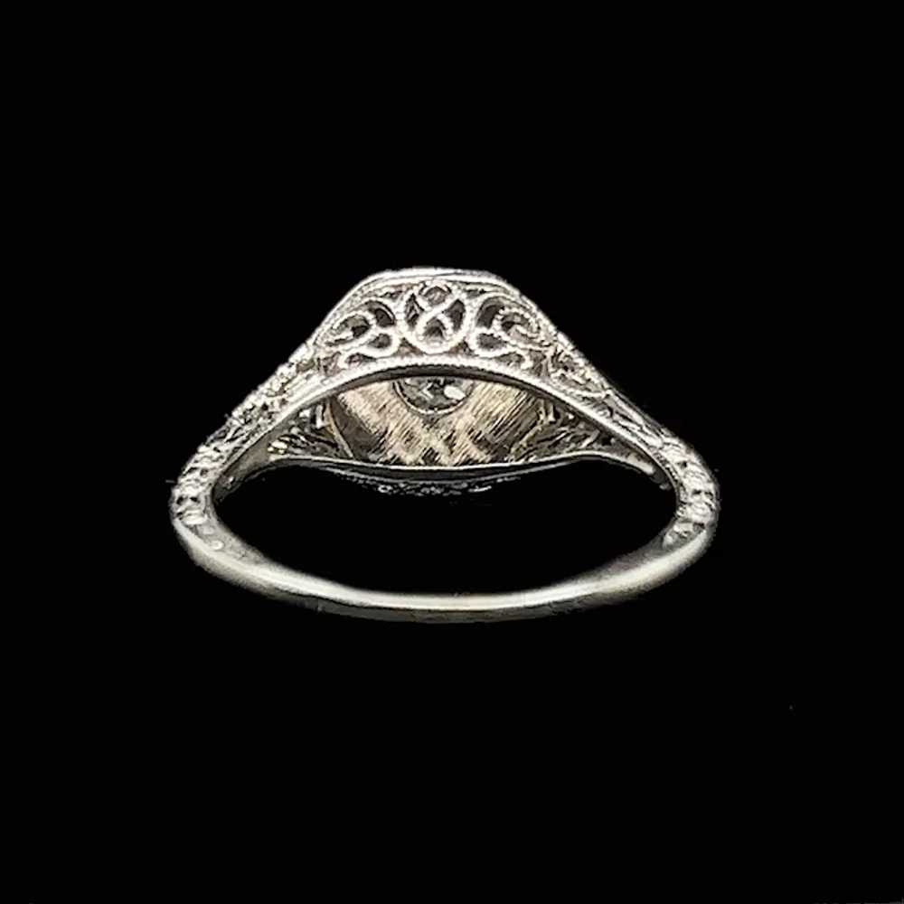 Edwardian .20ct. Diamond Antique Engagement - Fas… - image 4