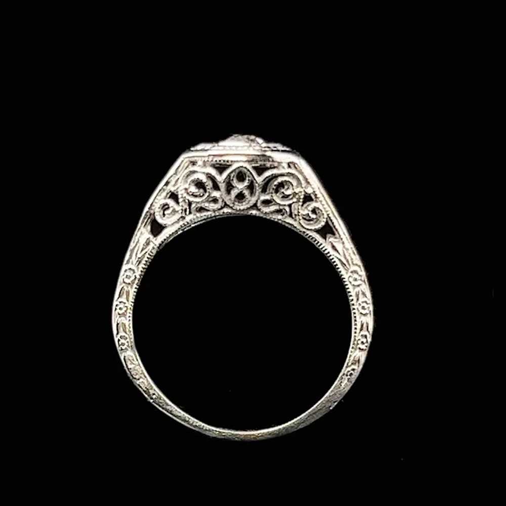 Edwardian .20ct. Diamond Antique Engagement - Fas… - image 5