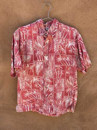 Palm Leaf Print Cooke St. Hawaiian Shirt