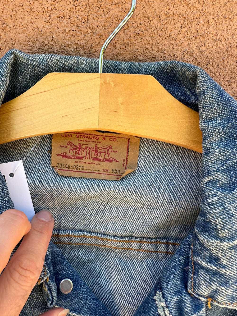 Levi's Type III 1970's Made in USA Trucker Jacket… - image 4