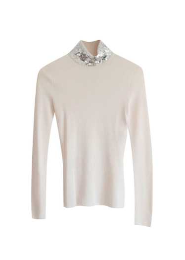 Dior Sequin Embellished Fine Wool & Silk Jumper - image 1