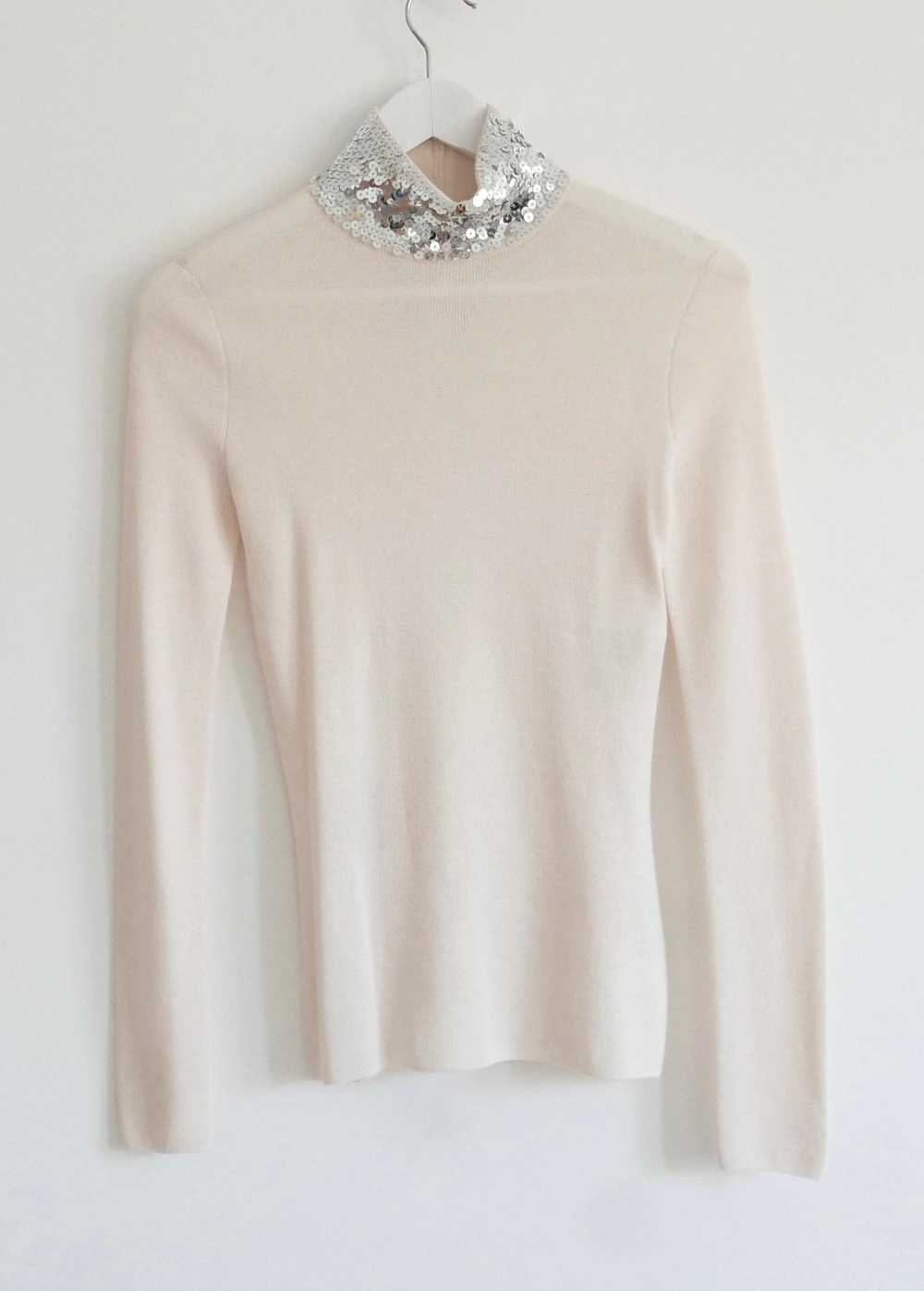 Dior Sequin Embellished Fine Wool & Silk Jumper - image 2