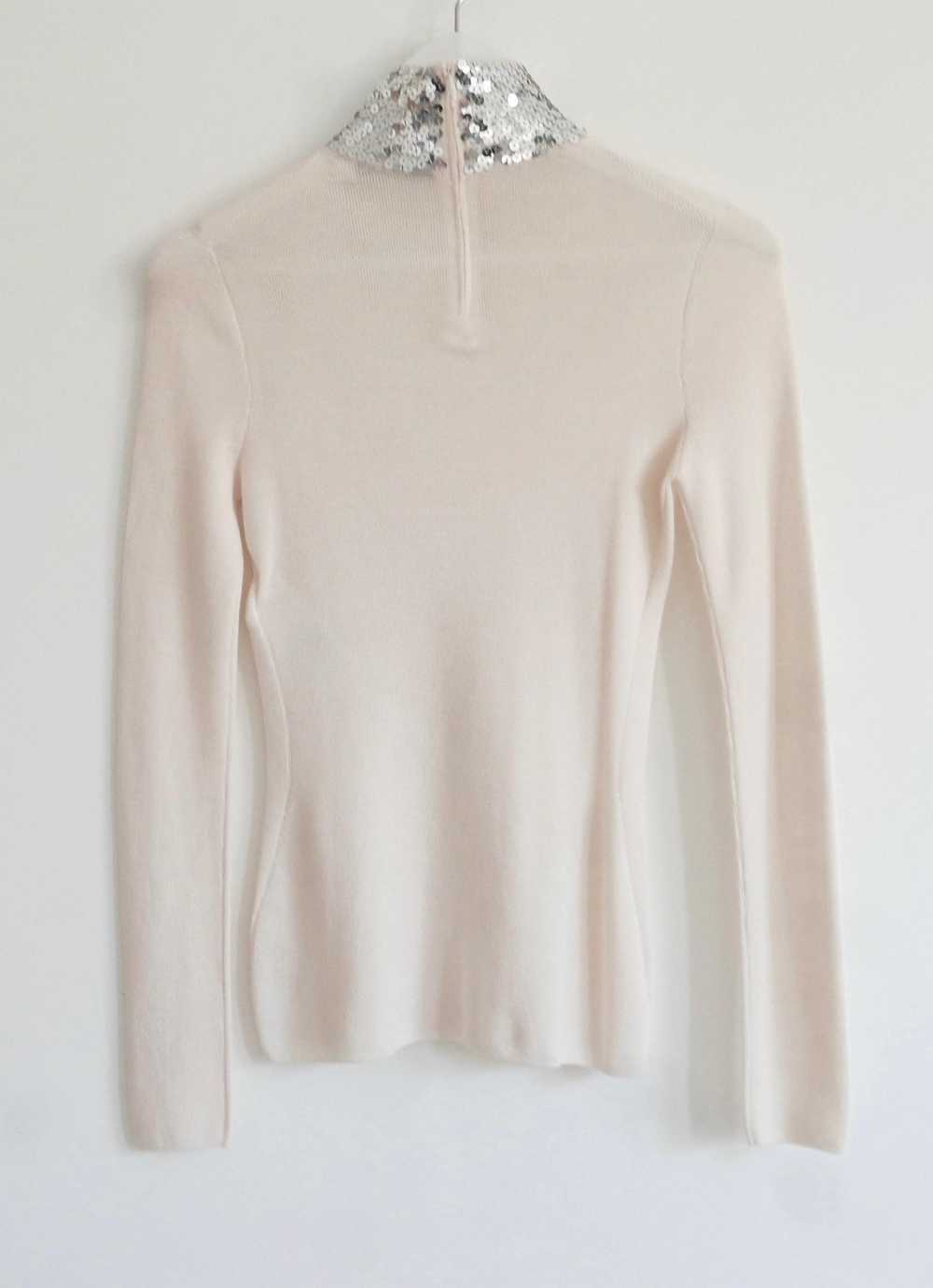 Dior Sequin Embellished Fine Wool & Silk Jumper - image 4