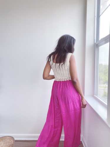 Vintage Electric Pink Palazzos Pants