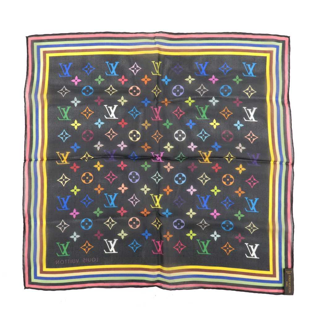 Louis Vuitton Monogram Multi Color Carre 100% Sil… - image 2