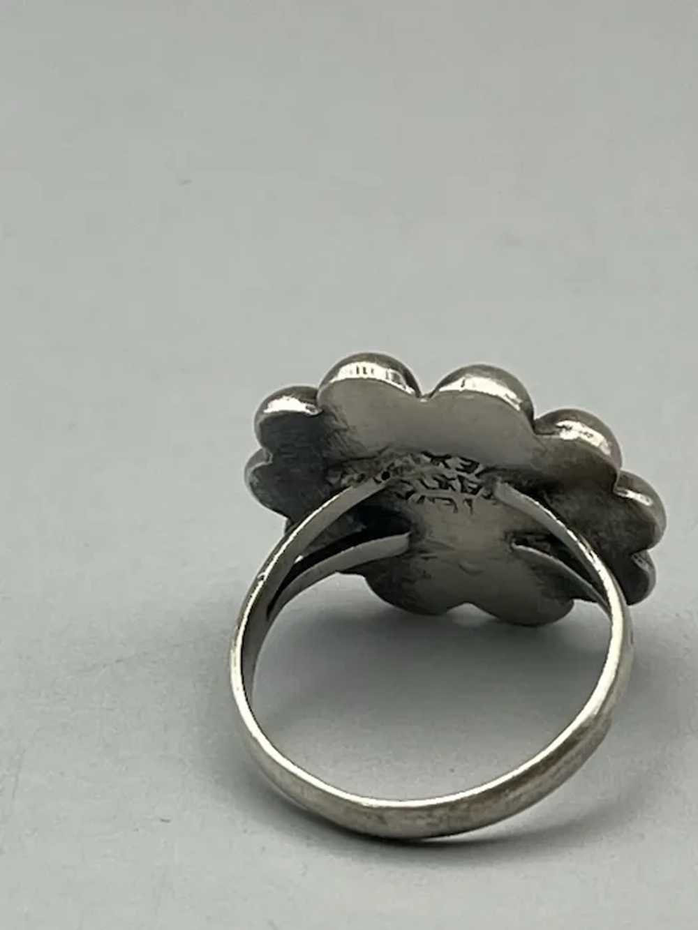 1970s Vintage Taxco Sterling Silver Daisy Flower … - image 5