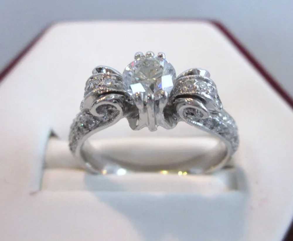 Exquisite Platinum and Diamond Vintage Tacori Rin… - image 1