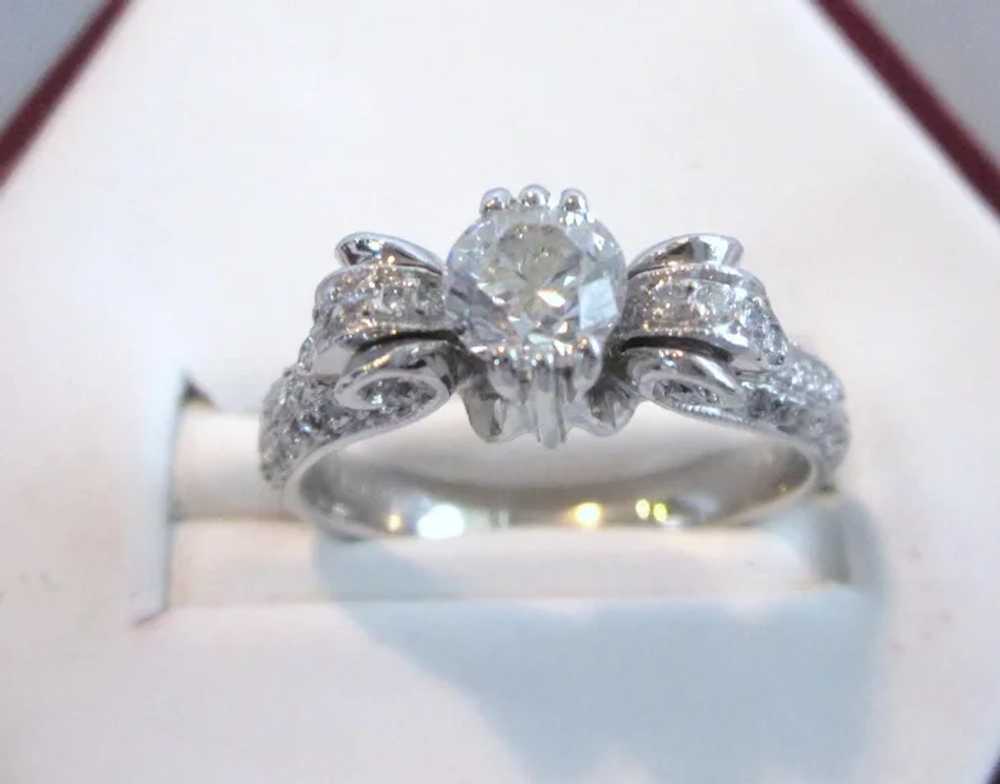 Exquisite Platinum and Diamond Vintage Tacori Rin… - image 2