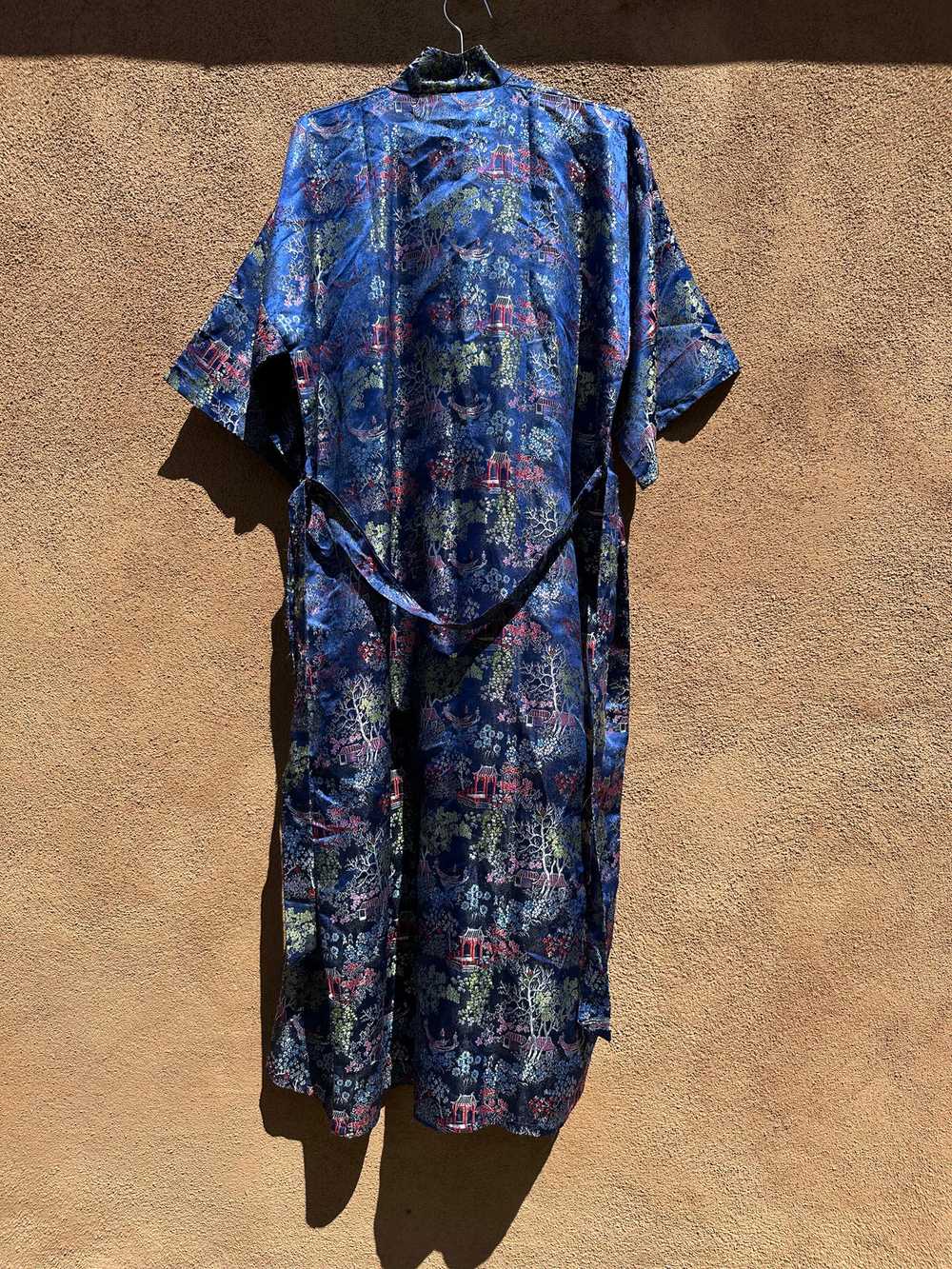 Chinese Silk Long Robe with Belt - image 5