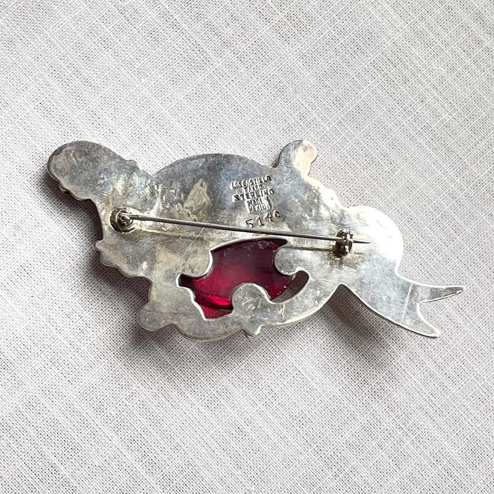 Rare Vintage Los Castillo Brooch Fish in Waves Br… - image 7