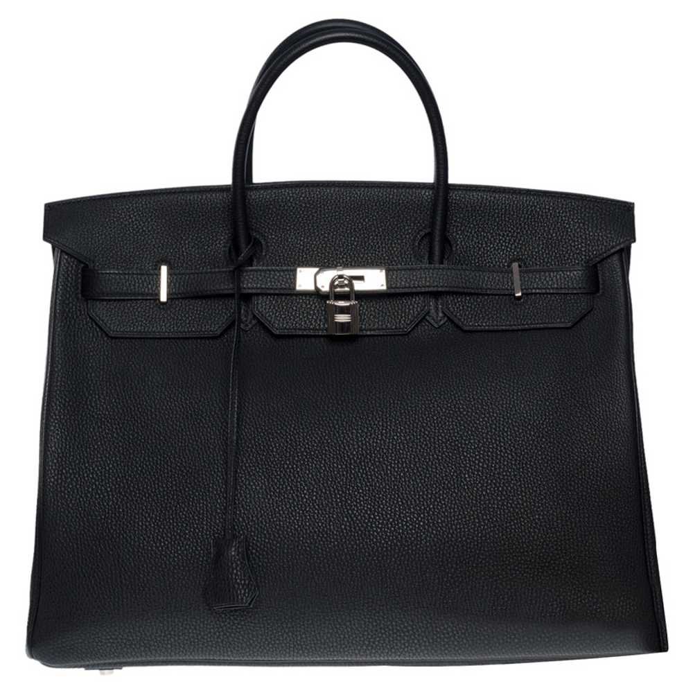Hermès Birkin Bag 40 Leather in Black - image 1