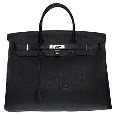 Hermès Birkin Bag 40 Leather in Black - image 1